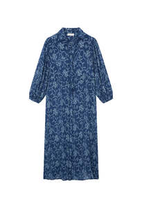 Freya Dress - Sakura Indigo