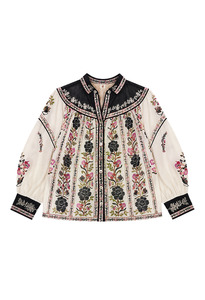 Delicate Floral Cream Blouse