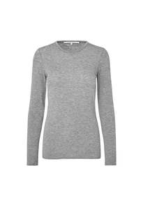 Second Female: Matima O-Neck Tee - Grey Mélange