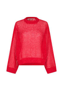 Second Female: Georgina Knit O-Neck - Poinciana