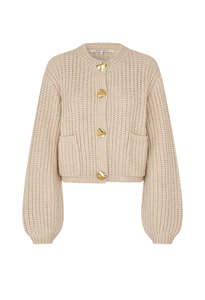 Ulrikke Knit Cardigan - Soft Beige