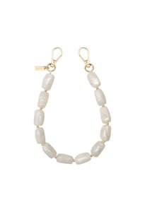 Back In Stock: Abbey Beads Wristlet - Off White