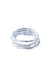 Buddhist Bracelet Twist - Silver