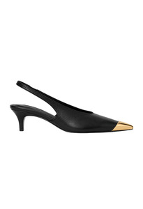 Nelly Slingback Metal Toe - Black