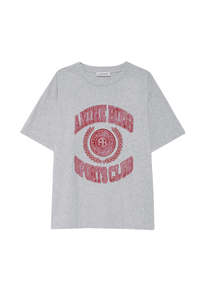 Anine Bing: Cade Tee Collegiate - Grey