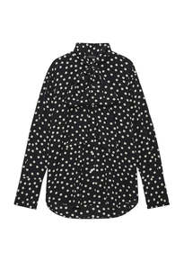 Anine Bing: Ruby Shirt - Black And White Double Dot Jacquard