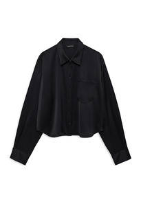Scott Cropped Shirt - Black