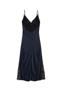 Judy Dress - Navy and Black Lace