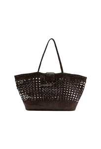 Rixo: Lucine Leather Bag - Dark Brown