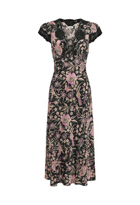 Amari Dress - Kyoto Floral Black