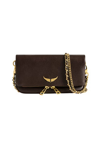 Zadig Et Voltaire: Rock Grained Nano Clutch - Brownie