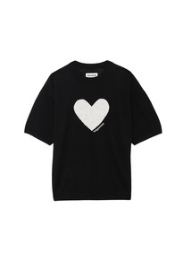 Idaz CP Heart Sweater - Black