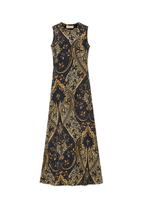 Ulla Johnson: Orla SL Jersey Dress - Twilight Paisley