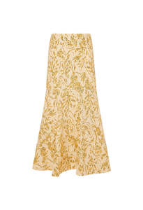 Clarisse Trumpet Midi Skirt - Chamomile