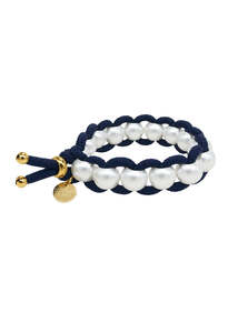 Accessories: Bichous Pearly Woven - Navy