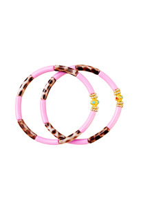 New Arrivals: Mini Leo Bracelets - Bubblegum