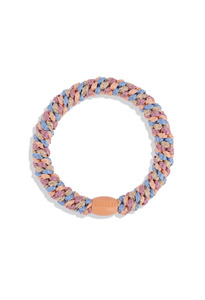 Accessories: KKNEKKI Peach Blue Glitter Hair Ties