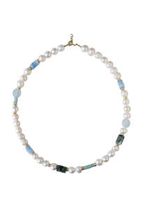 Sugardrop Mosaic Necklace - Blue