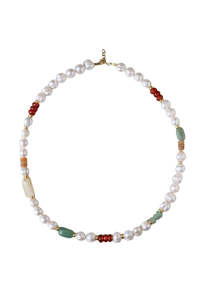 Jewellery: Sugardrop Mosaic Necklace - Green