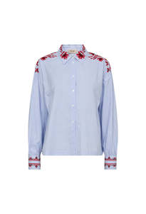 Osmo Stripey Shirt - Brunnera Blue