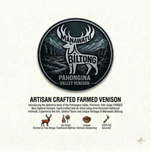 Traditional Biltong Range: Pahongina Valley Venison Biltong (Sliced)