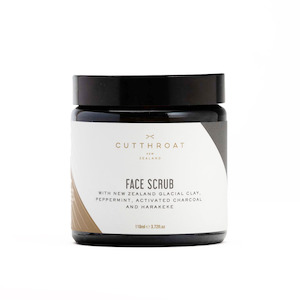 Cutthroat New Zealand: Cutthroat NZ Peppermint Face Scrub with Activated Charcoal