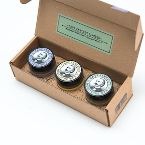 Moustache Wax Many Varieties: Captain Fawcett's Moustache Wax Cornucopia Gift Set