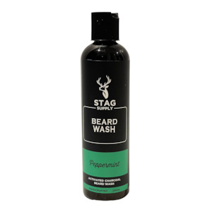 Stag Supply Activated Charcoal Peppermint Beard Wash