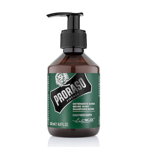 Beard Wash: Proraso Green Refreshing Beard Shampoo | Menthol Eucalyptus Fragrance