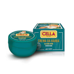 Cella: Cella Organic Shaving Cream with Aloe Vera Bowl | Bio-Certified
