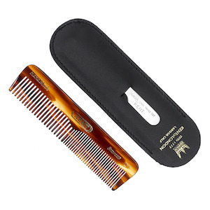 Valentines Gifts For Men: Kent NU19 Comb and Nail File in Leather Case Set