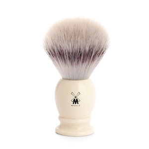 Synthetic Shaving Brushes: Muhle 33K257 Large Synthetic Silvertip Shaving Brush - Ivory