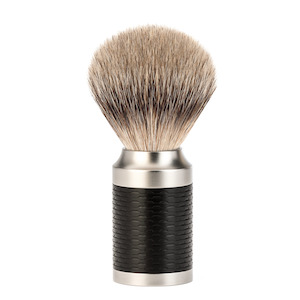 Badger Hair Shaving Brushes: Muhle 091M96 Rocca Shaving Brush Silvertip Black