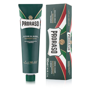 Womens Shaving Creams And Post Shave Lotions: Proraso Green Shaving Cream Tube - Refreshing Eucalyptus and Menthol