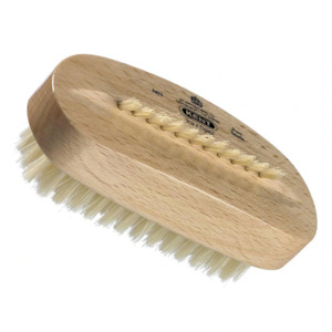 Hand Wash: KENT Beechwood Pure White Bristle Extra Row Nail Brush