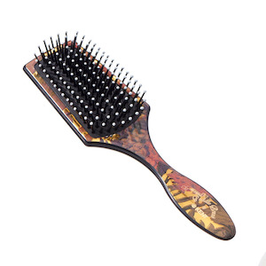 Kent Floral Collection: Kent LPB2 Floral Hair Brush Small Cushioned Paddle Brush, Nylon Quills