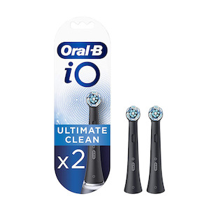 Toothbrushes: Oral-B iO Ultimate Clean 2 Pack Refills, Black