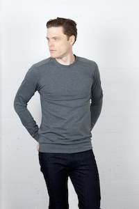 Our Knitwear: Steel Marle Banded Crossroads