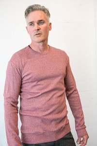 Our Knitwear: Crossroads LS Raspberry Marle