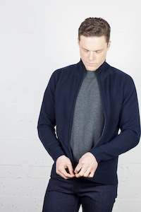 Last Ofs: Silverdale Merino Zip Jumper Ink