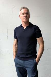 Summer Collection: Boston Polo Knit Navy