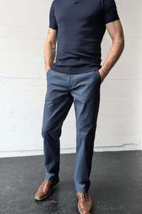Washable Dress Trousers: Belmont Tate Blue