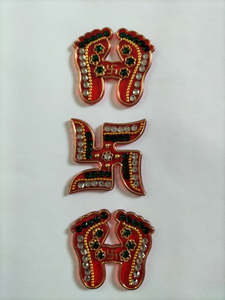 Diwali Laxmi Charan and Swastik