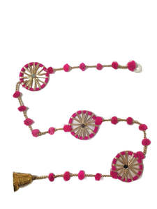 Diwali Wall Hanging Pom Pom with Rings and Ball