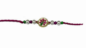 Rakhi Thread Pink Flower