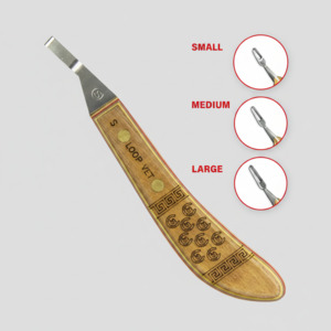 Loop Knife: DOUBLE S LOOP VET KNIVES