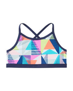 Clearance: TYR Girls' Multicoloured Jigsaw Trinity Top