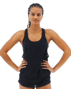 Clearance: TYR Women's Black Madison 2 in 1 Tank