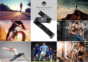 Wireless Charging Heart Rate Monitor - Bluetooth 5.0 \ ANT+ - Mangata Sport