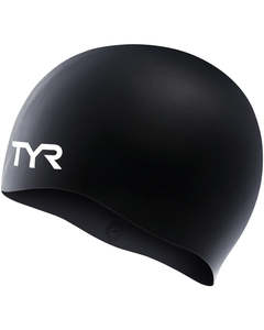 TYR Black Wrinkle Free JR Silicone Cap